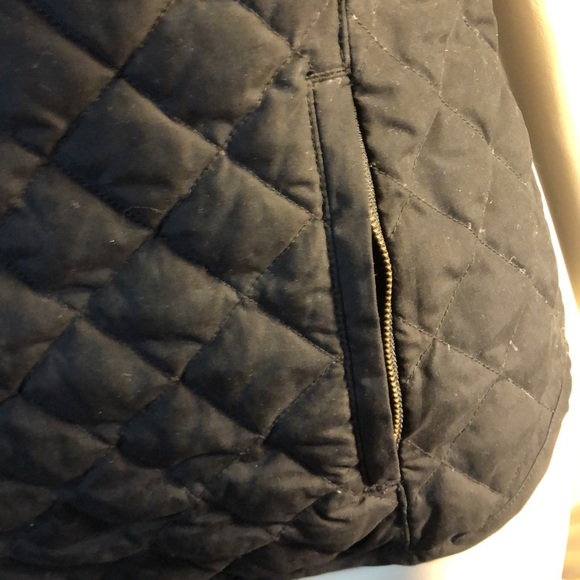 Eddie Bauer Black Quilted Goose Down Vest - Picture 2 of 8